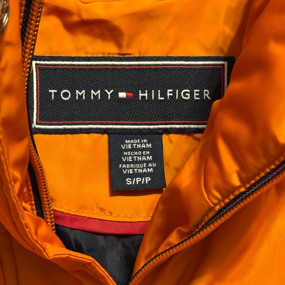 Tommy Hilfiger Bright Orange Woman’s‎ Puffer Jacket Size S - Picture 3 of 12